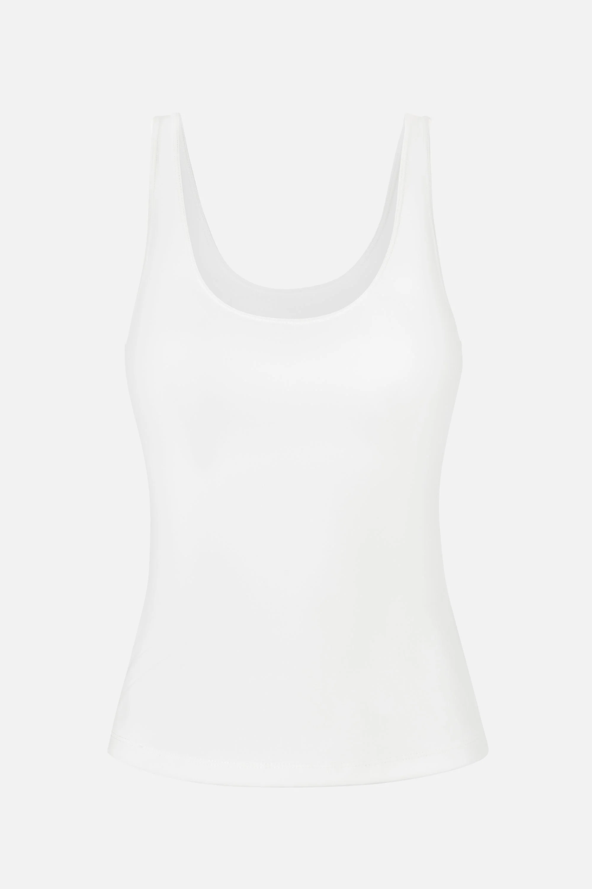 Scoop Neck Tank Top - White - Image 9